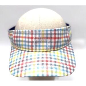 Hat Designer Golf Visor Guy Harvey Plaid Visor Colorful Plaid OSFA Strap Back